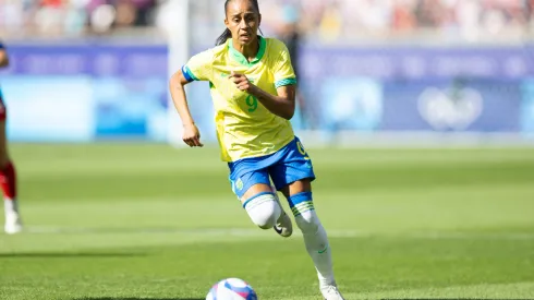 Paris, France, August 10th 2024: Adriana 9 Brazil in action during the Olympic Games, Olympische Spiele, Olympia, OS Paris 2024 Women Gold medal football match between Brazil and United States at Parc des Princes in Paris, France. Ane Frosaker / SPP PUBLICATIONxNOTxINxBRAxMEX Copyright: xAnexFrosakerx/xSPPx spp-en-AnFrSp-_F_20386
