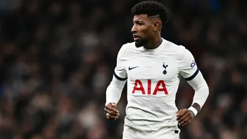 Emerson Royal of Tottenham Hotspur during the Emirates FA Cup Third Round match between Tottenham Hotspur and Burnley at Tottenham Hotspur Stadium on January 5, 2024 in Londres
