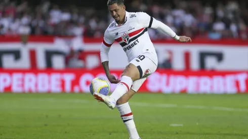 Luciano jogador do São Paulo. (Foto de Ricardo Moreira/Getty Images)
