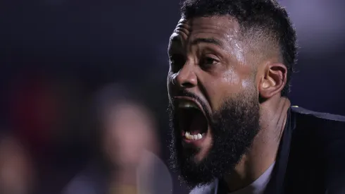 Sabino, comemorando seu gol durante a Copa do Brasil quando atuava no Sport em 2023 no  Morumbi 
