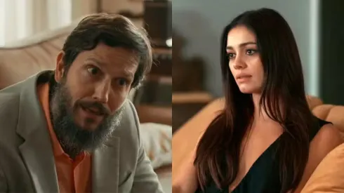 Egídio fica 'chocado' ao descobrir que Eliana teve um caso com Damião – Fotos: Reprodução/Globo
