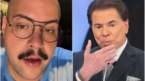 Tiago falou sobre a saúde de Silvio – Instagram/Tiago Abravanel (foto 1) – Reprodução/SBT (foto 2)
