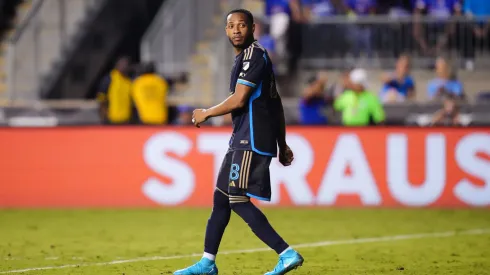 August 04, 2024: Philadelphia Union Midfielder Jose Andres Martinez 8 reacts after scoring during penalty kicks of a Leagues Cup match against Cruz Azul at Subaru Park in Chester, Pennsylvania. /CSM Chester United States of America – ZUMAc04_ 20240804_zma_c04_398 Copyright: xKylexRoddenx
