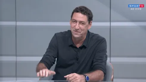 PVC estava na transmissão de São Paulo x Nacional - Foto: Reprodução/Sportv