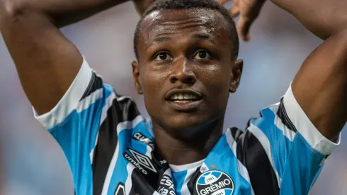 RS – PORTO ALEGRE – 06/04/2024 – GAUCHO 2024, GREMIO X JUVENTUDE – FINAL – Nathan Fernandes jogador do Gremio durante partida contra o Juventude no estadio Arena do Gremio pelo campeonato Gaucho 2024. Foto: Liamara Polli/AGIF