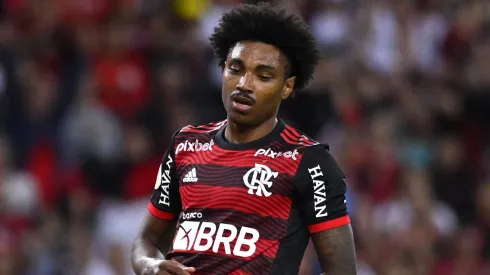 Flamengo v Atletico GO - Campeonato Brasileiro Vitinho of Flamengo regrets a missed goal chance during the Campeonato Brasileiro Brazilian National League football match between Flamengo v Atletico GO at the Maracana Stadium in Rio de Janeiro, Brazil, on July 27, 2022. Andre Borges