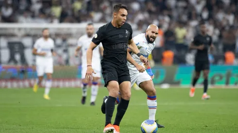 Giovane jogador do Corinthians durante partida contra o Fortaleza. Foto: Fabio Moreira Pinto/AGIF