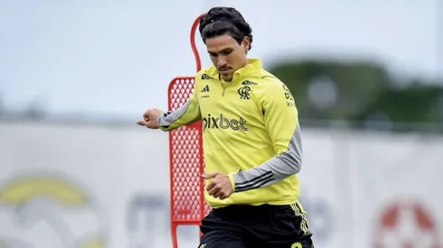 Escalação do Flamengo: Pedro treina com bola - Foto: Marcelo Cortes/Flamengo