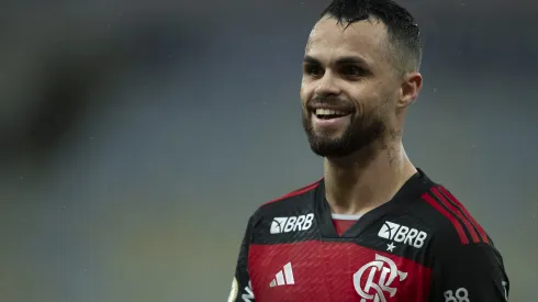 Michael jogador do Flamengo durante partida contra o Bragantino pelo Brasileirão 2024. Foto: Jorge Rodrigues/AGIF
