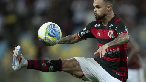 Michael jogador do Flamengo durante partida contra o Bragantino. Foto: Jorge Rodrigues/AGIF