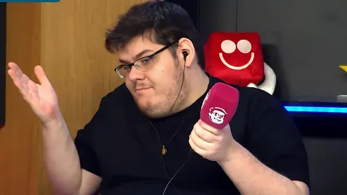 O influenciador Casimiro é muito assistido na web. Foto: Reprodução/Cazé TV
