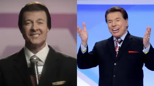 Rodrigo Faro como Silvio Santos em filme biográfico – Foto: Reprodução / SBT
