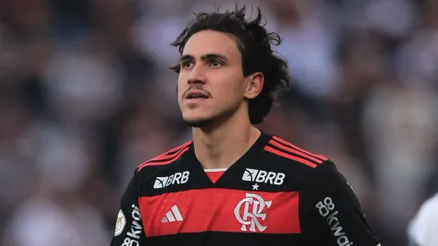 SP – SAO PAULO – 01/09/2024 – BRASILEIRO A 2024, CORINTHIANS X FLAMENGO – Pedro jogador do Flamengo durante partida contra o Corinthians no estadio Arena Corinthians pelo campeonato Brasileiro A 2024. Foto: Ettore Chiereguini/AGIF
