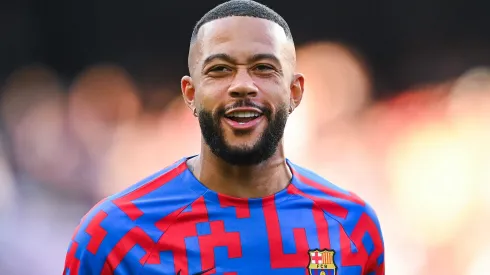 Memphis Depay, atacante holandês – Foto: David Ramos/Getty Images
