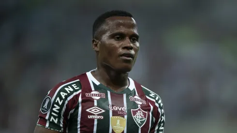 RJ – RIO DE JANEIRO – 20/08/2024 – COPA LIBERTADORES 2024, FLUMINENSE X GREMIO – Jhon Arias jogador do Fluminense durante partida contra o Gremio no estadio Maracana pelo campeonato Copa Libertadores 2024. Foto: Jorge Rodrigues/AGIF