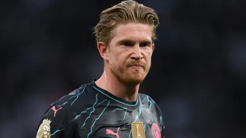 Kevin De Bruyne durante partida entre Tottenham e Manchester City, no Tottenham Hotspur Stadium, pela Premier League, no dia 14/05/2024. 
