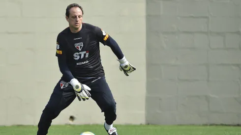 Rogerio Ceni durante reapresentacao do Sao Paulo no CT da Barra Funda
