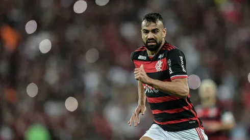 Fabricio Bruno jogador do Flamengo durante partida contra o Palmeiras. Foto: Thiago Ribeiro/AGIF
