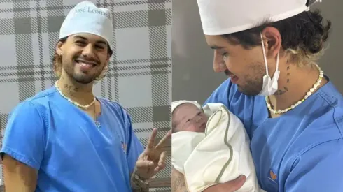 Zé Felipe com o filho, José Leonardo, nos braços – Foto: Instagram @zefelipe
