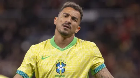 Danilo durante partida amistosa entre Espanha e Brasil, no Estádio Santiago Bernabéu, em Madrid, no dia 26/03/2024. Foto: Richard Callis
