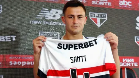 Foto: Reprodução/São Paulo - Santiago Longo é apresentado no São Paulo.