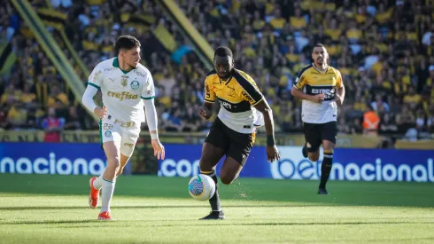 SP – CRICIUMA – 02/06/2024 – BRASILEIRO A 2024, CRICIUMA X PALMEIRAS – Bolasie jogador do Criciuma durante partida contra o Palmeiras no estadio Heriberto Hulse pelo campeonato Brasileiro A 2024. Foto: Leonardo Hubbe/AGIF
