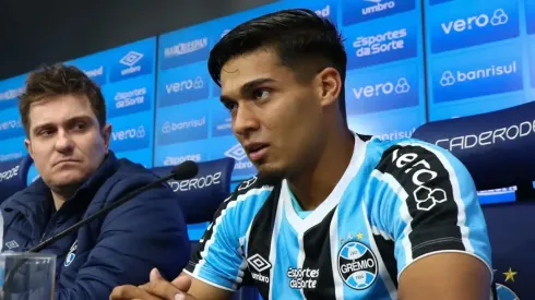 Matías Arezo foi autorizado por Renato a jogar com time Sub-20 do Grêmio – Foto: Lucas Uebel/Grêmio FBPA
