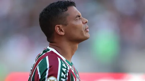 RIO DE JANEIRO, BRAZIL – AUGUST 4: Thiago Silva of Fluminense reacts during the match between Fluminense and Bahia as part of Brasileirao 2024 at Maracana Stadium on August 4, 2024 in Rio de Janeiro, Brazil. (Photo by Wagner Meier/Getty Images)
