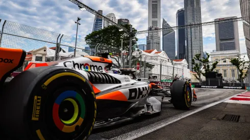 Lando Norris durante TL3 de Singapura
