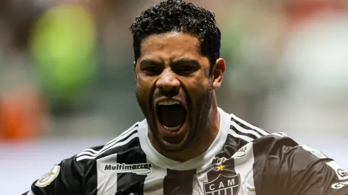 MG – BELO HORIZONTE – 22/09/2024 – BRASILEIRO A 2024, ATLETICO-MG X BRAGANTINO – Hulk jogador do Atletico-MG comemora seu gol durante partida contra o Bragantino no estadio Arena MRV pelo campeonato Brasileiro A 2024. Foto: Gilson Lobo/AGIF
