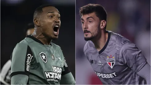 John, goleiro do Botafogo e Rafael, do São Paulo. Foto: Jorge Rodrigues/Ettore ChiereguiniAGIF
