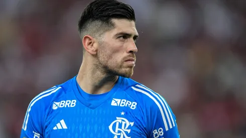 Rossi goleiro do Flamengo durante partida contra o Vasco. Foto: Thiago Ribeiro/AGIF
