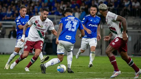 No último confronto, no Mineirão, o Cruzeiro venceu o Fluminense por 2 a 0. Foto: Fernando Moreno/AGIF
