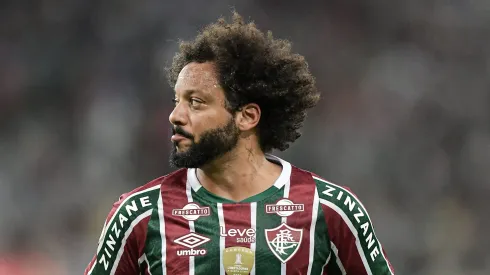 Marcelo, lateral-esquerdo Fluminense, está em fim de contrato – Foto: Thiago Ribeiro/AGIF
