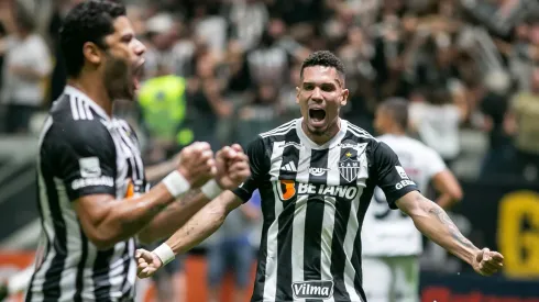 Paulinho jogador do Atletico-MG comemora seu gol durante partida contra o Vasco na Copa Betano do Brasil 2024. Foto: Fernando Moreno/AGIF
