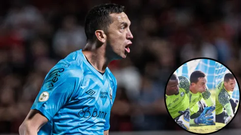 Substituto de Marchesín contra o Fortaleza será Caíque - Foto: AGIF e Lucas Uebel/GFPA