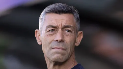 Pedro Caixinha durante partida contra o Verdão. Foto: Diogo Reis/AGIF
