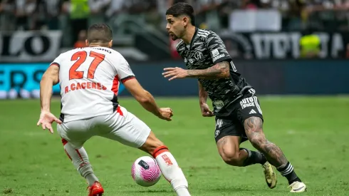 jogadores do Atlético-MG não perdoam e detonam empate com o Vitória. Foto: Fernando Moreno/AGIF
