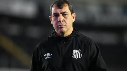 Fabio Carille técnico do Santos em partida pela equipe. Foto: Reinaldo Campos/AGIF
