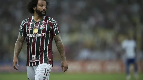 Marcelo jogador do Fluminense durante partida contra o Cruzeiro. Foto: Jorge Rodrigues/AGIF
