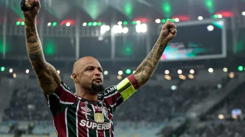 Felipe Melo jogador do Fluminense durante partida contra o Grêmio. Foto: Thiago Ribeiro/AGIF
