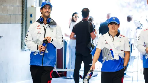 Tsunoda e Ricciardo no GP da Bélgica (2024)
