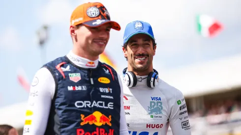 Max Verstappen e Daniel Ricciardo no GP da Hungria (2024)
