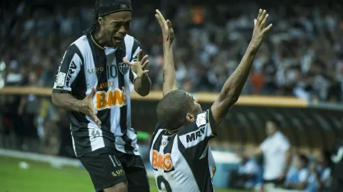 Ronaldinho Gaucho e Leonardo Silva. Atlético-MG x Olimpia pela Final da Copa Libertadores 2013 no Estádio Mineirão.
