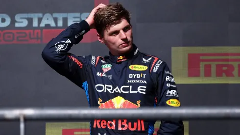 Verstappen no pódio no GP de Austin
