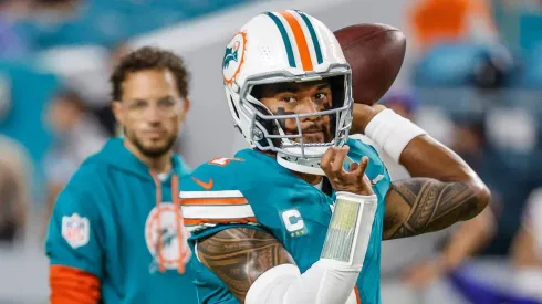 Miami Dolphins quarterback Tua Tagovailoa. Al Diaz/Miami Herald/TNS