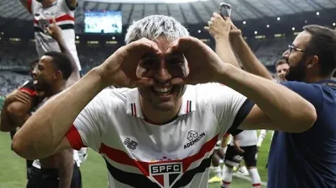 Calleri comemora Supercopa entre São Paulo x Palmeiras, Foto: Rubens Chiri / São Paulo FC
