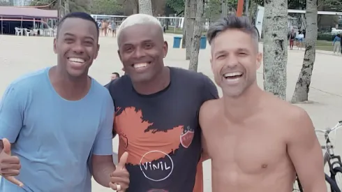 Diego Ribas e Robinho -
Foto: Divulgação/Arquivo pessoal