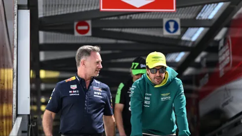 Horner e Fernando Alonso no GP de Monaco
