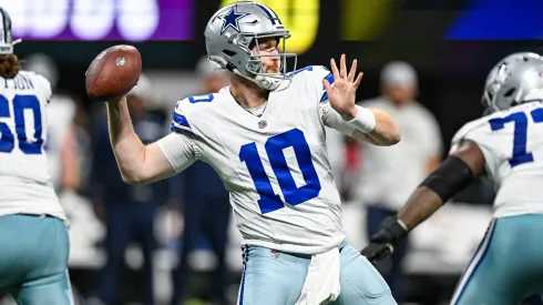 Dallas Cowboys quarterback Cooper Rush. Foto de Rich von Biberstein/Icon Sportswire
